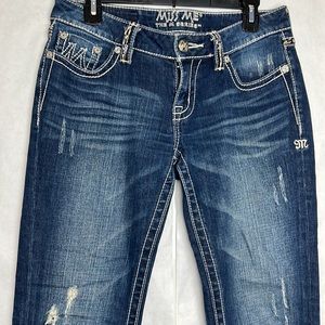 Miss Me Women’s Jeans THE M SERIES 28 Style X1022BL boot cut dark wash